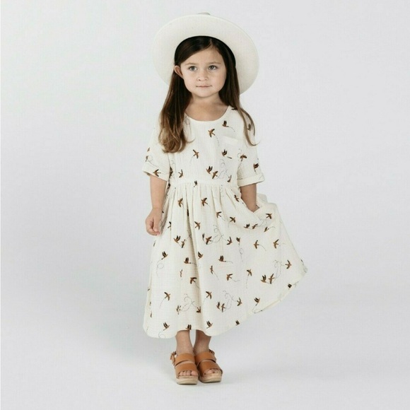 Rylee + Cru Other - Rylee & Cru Kat Dress Sparrows Print